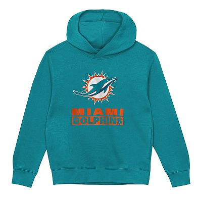 Toddler Outerstuff Aqua Miami Dolphins Back to Basics Hoodie
