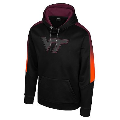 Men's Colosseum Black Virginia Tech Hokies The Gang Blackout Hoodie