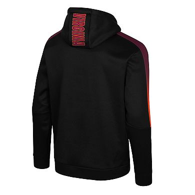 Men's Colosseum Black Virginia Tech Hokies The Gang Blackout Hoodie