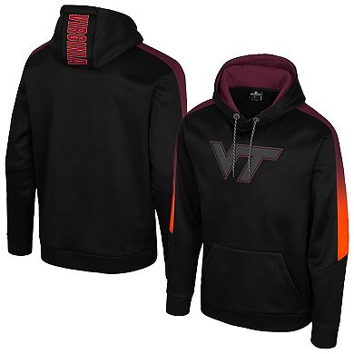 Men's Colosseum Black Virginia Tech Hokies The Gang Blackout Hoodie