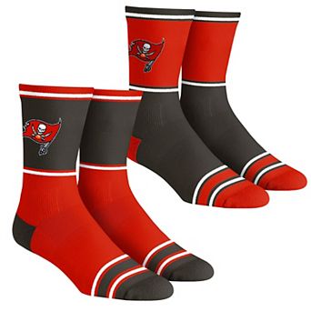 Unisex Rock Em Socks Tampa Bay Buccaneers 2-Pack Color Block Crew Socks Set
