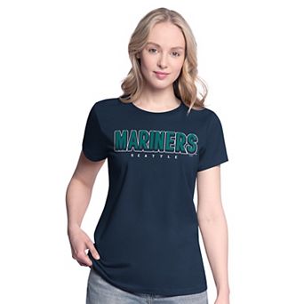 Women's G-III 4Her by Carl Banks Navy/Teal Seattle Mariners Two T-Shirt Combo Pack