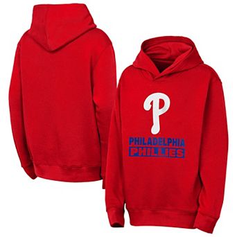 Youth Outerstuff Red Philadelphia Phillies Back to Basics Hoodie