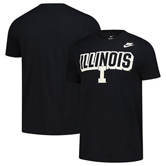 Men's Nike Black Illinois Fighting Illini Fashion Team Bold T-Shirt