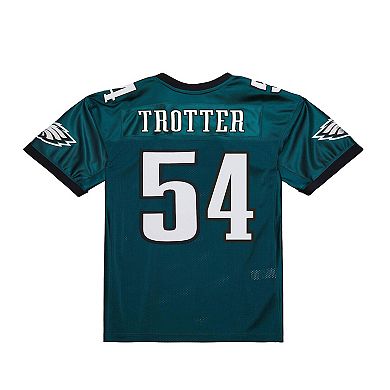 Men's Mitchell & Ness Jeremiah Trotter Green Philadelphia Eagles 2000 Legacy Throwback Replica Jersey