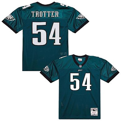 Men's Mitchell & Ness Jeremiah Trotter Green Philadelphia Eagles 2000 Legacy Throwback Replica Jersey