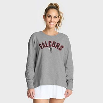 Women's Fanatics Heather Gray Atlanta Falcons Hometown Legacy Long Sleeve T-Shirt