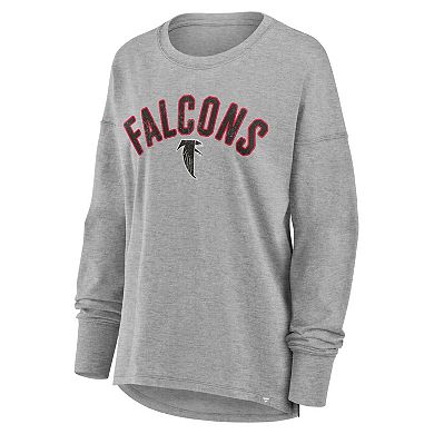 Women's Fanatics Heather Gray Atlanta Falcons Hometown Legacy Long Sleeve T-Shirt