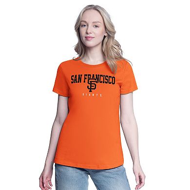 Women's G-III 4Her by Carl Banks Black/Orange San Francisco Giants Two T-Shirt Combo Pack