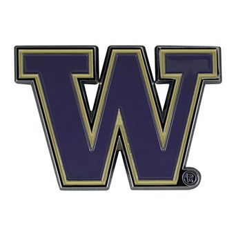 Logo Brands Washington Huskies Embossed Color Auto Emblem
