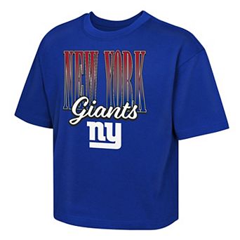 Girls Youth Outerstuff Royal New York Giants Big City Boxy T-Shirt