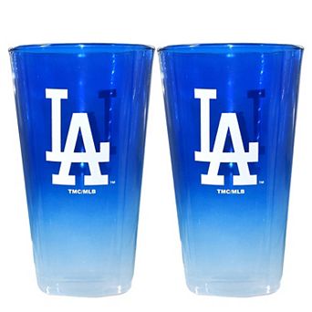 The Memory Company Los Angeles Dodgers Two-Pack 16oz. Ombre Pint Glass Set
