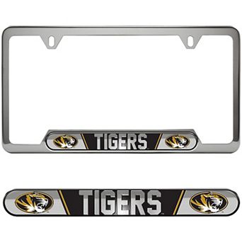 Logo Brands Missouri Tigers Embossed License Plate Frame