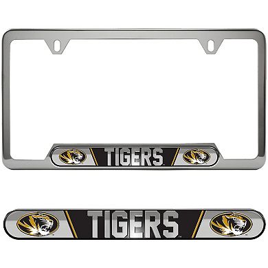 Logo Brands Missouri Tigers Embossed License Plate Frame