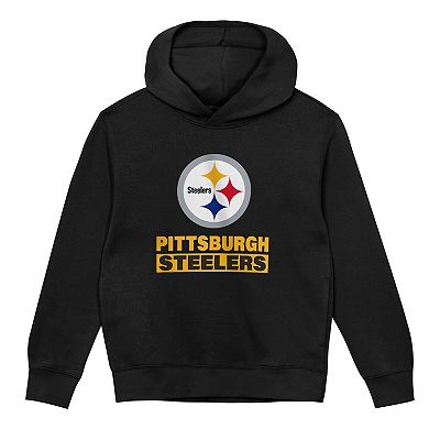 Preschool Outerstuff Black Pittsburgh Steelers Back to Basics Hoodie