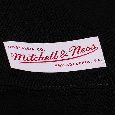 Men's Mitchell & Ness Black Tennessee Volunteers Half Time Fleece Crewneck Sweatshirt