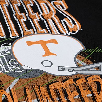 Men's Mitchell & Ness Black Tennessee Volunteers Half Time Fleece Crewneck Sweatshirt