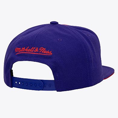 Men's Mitchell & Ness Red/Purple Toronto Raptors Color Pop Snapback Hat