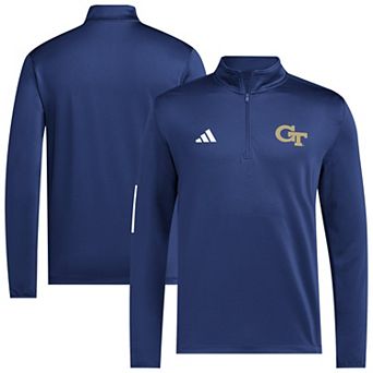 Men's adidas Navy Georgia Tech Yellow Jackets Half-Zip Golf Jacket