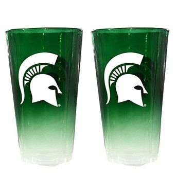 The Memory Company Michigan State Spartans Two-Pack 16oz. Ombre Pint Glass Set