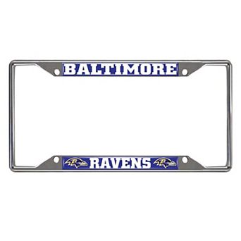 Baltimore Ravens Chrome License Plate Frame