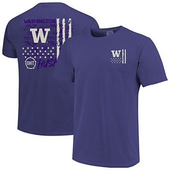 Men's Purple Washington Huskies Comfort Colors OHT Camo Overlay T-Shirt