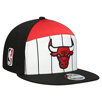 Youth New Era White/Black Chicago Bulls 2025 NBA Tip Off Split Panel 9FIFTY Snapback Hat