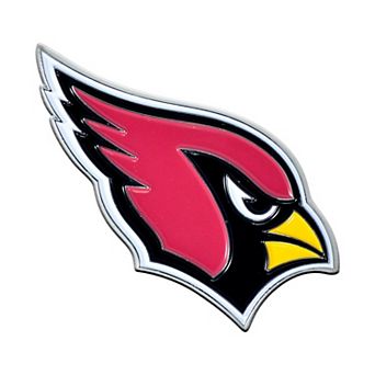 Logo Brands Arizona Cardinals Embossed Color Auto Emblem