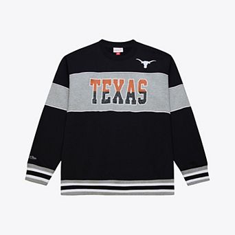 Men's Mitchell & Ness Black Texas Longhorns Fleece Sweatshirt