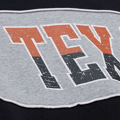 Men's Mitchell & Ness Black Texas Longhorns Fleece Sweatshirt