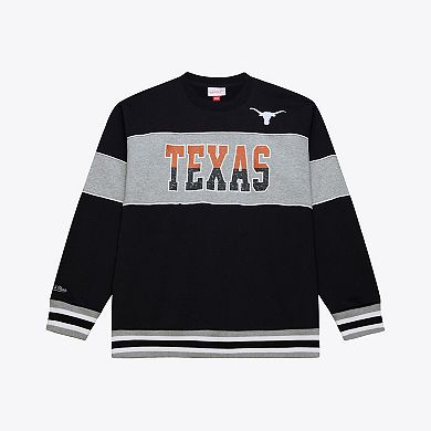 Men's Mitchell & Ness Black Texas Longhorns Fleece Sweatshirt