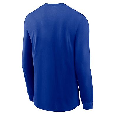 Men's Nike Royal Seattle Seahawks Rewind Long Sleeve T-Shirt