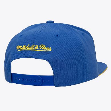 Men's Mitchell & Ness Gold/Royal Golden State Warriors Color Pop Snapback Hat