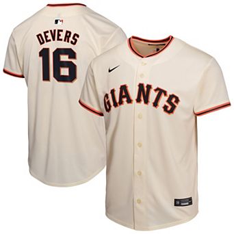 Youth Nike Rafael Devers Cream San Francisco Giants Home Player Game Jersey