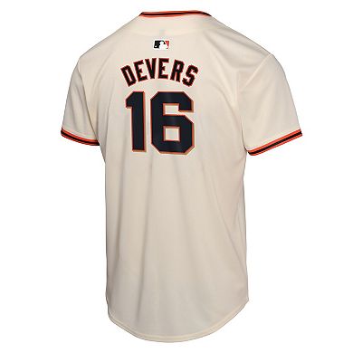 Youth Nike Rafael Devers Cream San Francisco Giants Home Player Game Jersey