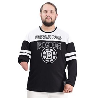 Men's G-III Sports by Carl Banks Black Boston Bruins Adaptive Wear Outlast Durene Long-Sleeve T-Shirt