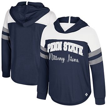 Girls Youth Colosseum Navy Penn State Nittany Lions Reflection Hoodie Long Sleeve T-Shirt