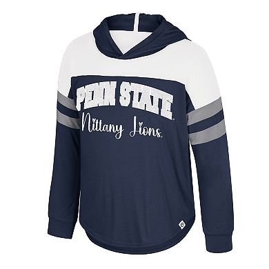 Girls Youth Colosseum Navy Penn State Nittany Lions Reflection Hoodie Long Sleeve T-Shirt