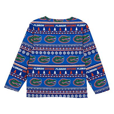Youth Outerstuff Royal Florida Gators Ugly Sweater Pajama Set