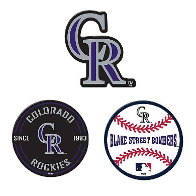 WinCraft Colorado Rockies 3-Pack Premium Fridge Magnet Set
