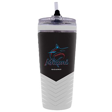 WinCraft Miami Marlins 26oz 4D Flex Ice Shaker Bottle