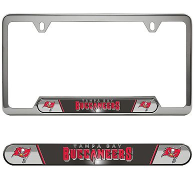 Logo Brands Tampa Bay Buccaneers Embossed License Plate Frame