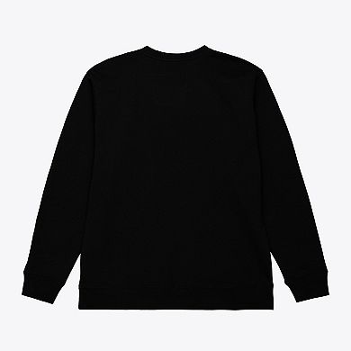 Men's Mitchell & Ness Black Alabama Crimson Tide Half Time Fleece Crewneck Sweatshirt