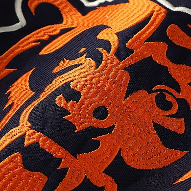 Men's '47 Navy Chicago Bears Big & Tall Split Zone Cornerback V-Neck Hoodie