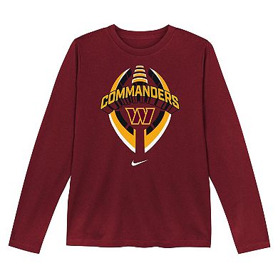 Toddler Nike Burgundy Washington Commanders Primetime Legend Icon Long Sleeve Performance T-Shirt