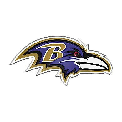 Logo Brands Baltimore Ravens Embossed Color Auto Emblem