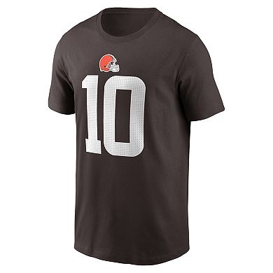 Men's Nike Quinshon Judkins Brown Cleveland Browns Name & Number T-Shirt
