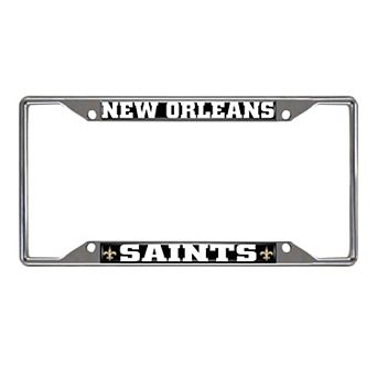 Logo Brands New Orleans Saints Chrome License Plate Frame