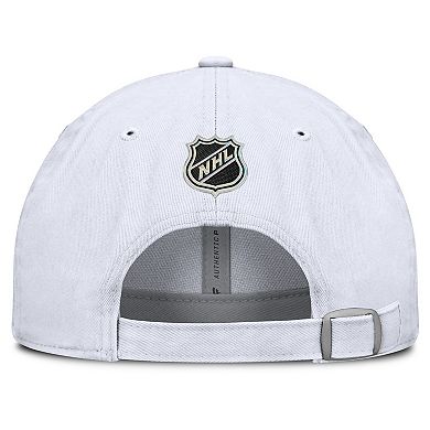 Men's Fanatics White St. Louis Blues Authentic Pro Hockey Fights Cancer Adjustable Hat