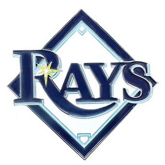 Logo Brands Tampa Bay Rays Embossed Color Auto Emblem
